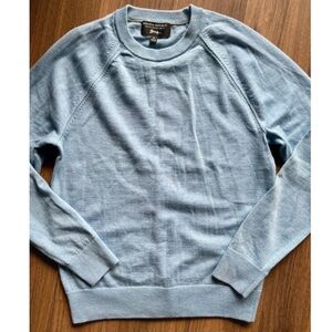 Banana Republic Men's Light Blue Crewneck Sweater Merino Wool Italian S